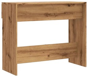 kézműves tölgy színű szerelt fa dohányzóasztal 90x36x75 cm
