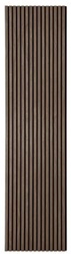 Akusztikus panel, fa furnér, dió, dió hatású 240x60x2,2 cm