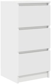 fehér szerelt fa tálalószekrény 37,5x35x76 cm