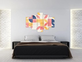 Kép - Absztrakció retro mintákkal (150x105 cm)
