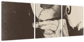 Kép - Vintage fotó egy nőről (órával) (90x30 cm)