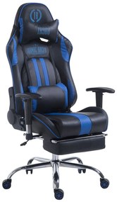 Limit V2 műbőr gamer szék lábtartóval, derék- és nyakpárnával
