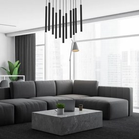 Csillár zsinóron MONZA 11xG9/8W/230V fekete