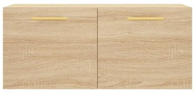 sonoma tölgy színű szerelt fa faliszekrény 80 x 36,5 x 35 cm