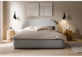 Franciaágy 140 cm Olivo P (ágyráccsal) (tárolóhellyel) (szürke + fekete) . Akció -15%. 1100408