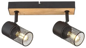 Rabalux 71152 - Spotlámpa METTA 2xE14/40W/230V tölgy