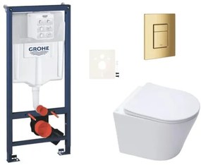 Fali WC szett SAT Infinitio előtétfalas szereléshez SIKOGRSIN10SCGL0