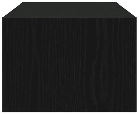 TV szekrény LED világítással fekete tölgy 100X35,5x25 cm