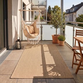 Bézs kültéri-beltéri szőnyeg 80x150 cm Mira 1450 – Ayyildiz Carpets