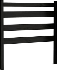 vidaXL fekete tömör fenyőfa ágyfejtámla 81 x 4 x 100 cm