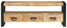 tömör mangófa TV-szekrény 120 x 30 x 45 cm