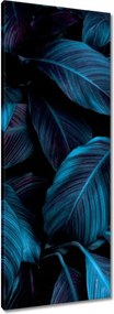 Vászonkép 40x100 Gyönyörű kék levelek