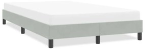 vidaXL ágykeret matrac nélkül Világosszürke 120x210 cm Velvet