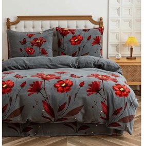 Mikroplüss ágyneműhuzat REDFLOWA szürke Ágyneműhuzat mérete: 70 x 80 cm | 140 x 200 cm