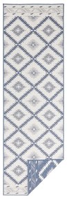 Malibu kék-krémszínű kültéri szőnyeg, 350 x 80 cm - NORTHRUGS