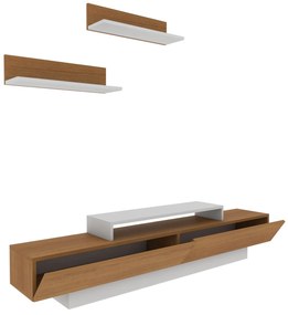 Nappali fal Lusalona (fehér + teak). 1107307