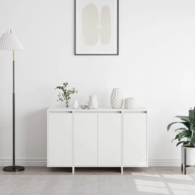 Fehér Oldalszekrény Fehér Mérnöki Fa 120 x 41 x 75 cm