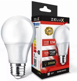 Zelux Led Globe A60 12W E27 3000K Gömb Izzó