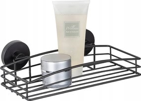 Zuhanypolc Fém 14x26x6,5 CM Szerelés Fúrás nélkül Vacuum Loc