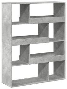 betonszürke szerelt fa térelválasztó 100 x 33 x 125,5 cm