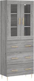 vidaXL szürke sonoma szerelt fa magasszekrény 69,5 x 34 x 180 cm