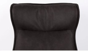 Sötétszürke bársony fotel John – White Label