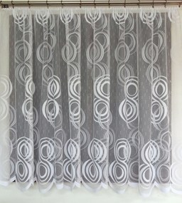 Mg Függöny jacquard 2/6 Fehér 290X160 kész szalaggal