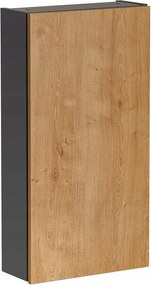 Fali fürdőszobaszekrény Monaco 830 1D 40 cm szürke/hamilton tölgy