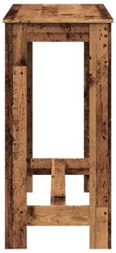 antik fa színű szerelt fa bárasztal 102 x 50 x 103,5 cm