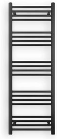 Fekete 500x1400mm törölközőszárítós fürdőszobai radiátor Welland Lux | Készletről | Gyors kiszállítással