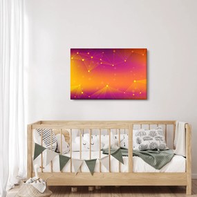Szines absztrakt kép (90x60 cm)