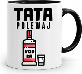 Bögre Fekete Ajándék Apák Napjára Apa Öntsön fényképes nyomattal