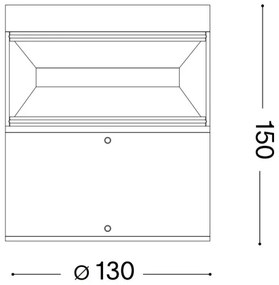 Ideal Lux - LED Kültéri lámpa BOEING LED/14W/230V 15 cm IP65 fekete