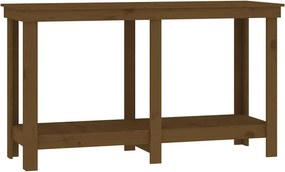 vidaXL mézbarna tömör fenyőfa munkapad 140 x 50 x 80 cm