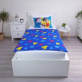 Kék pamut gyerek ágyneműhuzat babaágyhoz 100x135 cm Paw Patrol "Pawsome days ahead" – Jerry Fabrics