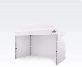 Profi kerti sátor 2x3m ALU EXCLUSIVE (3 oldalfal) - plusz 3 oldalfal - Fehér