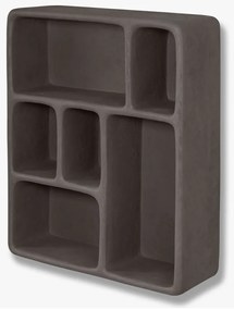 Sötétszürke többszintes fali polc kő dekorral Art Studio – Mette Ditmer Denmark