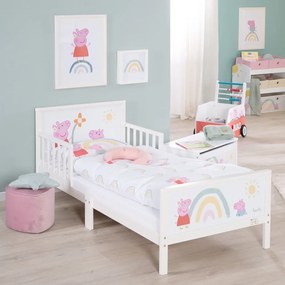 Fehér gyerekágy 70x140 cm Peppa Pig – Roba