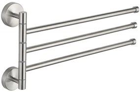 Mexen forgatható, tripla törölköző fogas, Króm - 7039243-00