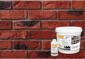 Rugalmas tégla Retro piros sötét elszíneződésekkel 1 m2-es szett