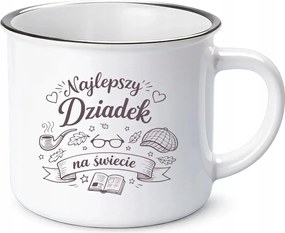 A világ legjobb nagypapája Zománcozott Bögre Ajándék Nagypapának