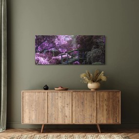 Kép - lila fák (120x50 cm)