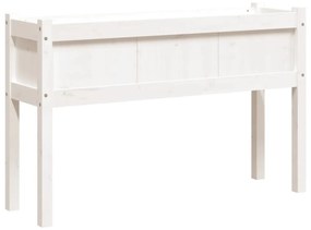 fehér tömör fenyő kerti virágláda 110 x 31 x 70 cm