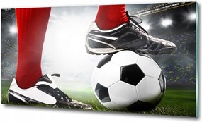 Fotó kép edzett üveg Labda a kapuban 100x70