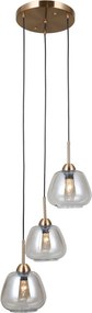 Italux modern függeszték felis borostyán arany itxpnd-40824-3-gd