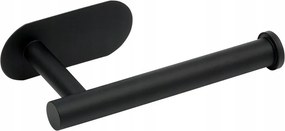 WC-papír tartó Fali öntapadós fürdőszobai akasztó Fekete