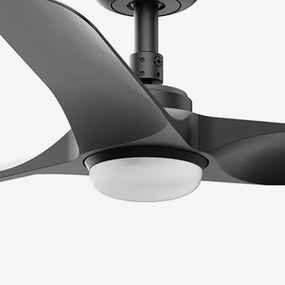 FARO 33825WT-1TW- LED Dimmelhető mennyezeti ventilátor HEY S LED/10W/230V fekete átm. 90 cm WT + távirányító