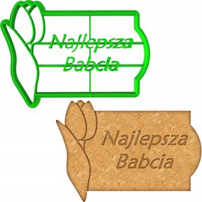 Forma Lyukasztó Nagymama És Nagypapa Napja Címke Tulipán Legjobb Nagymama