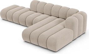 Bézs sarokkanapé (jobb oldali) Lupine – Micadoni Home