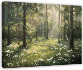 Vászonkép Erdő Fák Természet Tájkép Hálószoba Nappali Konyha Vászon 60x40